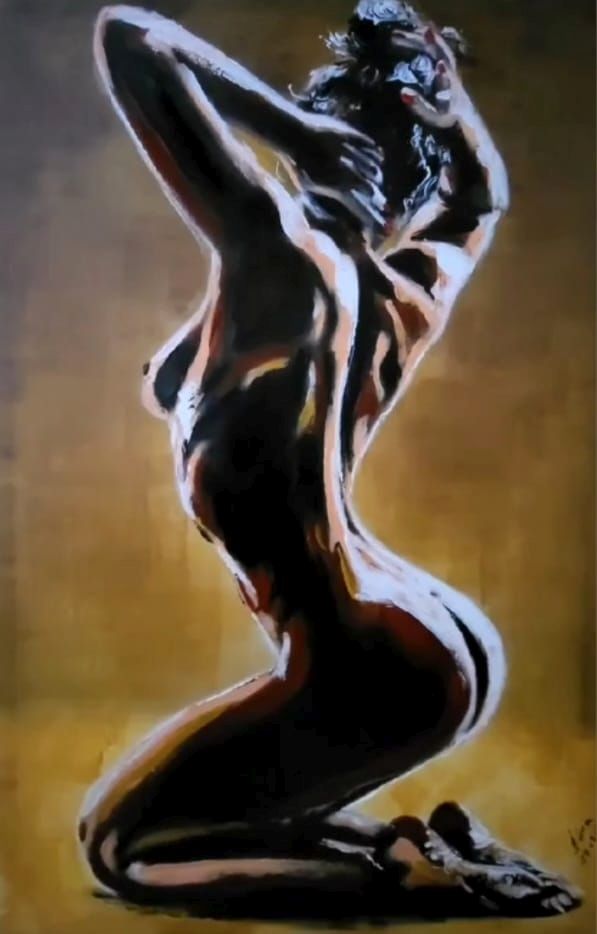 ArteDiAlina.com painting: Shiver down my spine ..